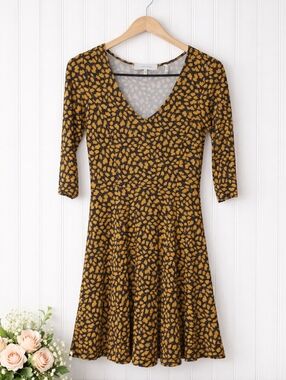 lark & ro women's sleeveless fit and flare dress Crinkled Fit and Flare Mini Dress Small